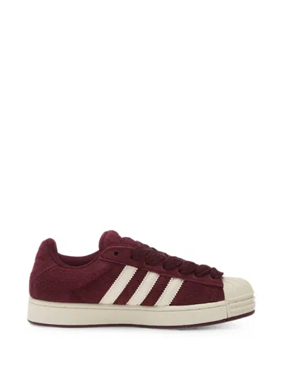 Adidas Originals Superstar St Sneakers In Burgundy