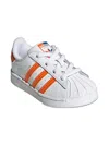 Adidas Originals Superstar Striped Sneakers In White