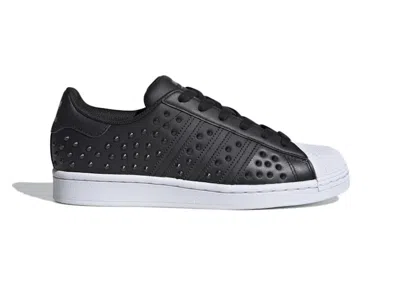 Pre-owned Adidas Originals Superstar Stud (women's) Sneakers In Cloud White/core Black/gold Metallic In Multi