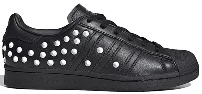 Pre-owned Adidas Originals Superstar Studded Black (women's) Sneakers In Core Black/cloud White/scarelet Red