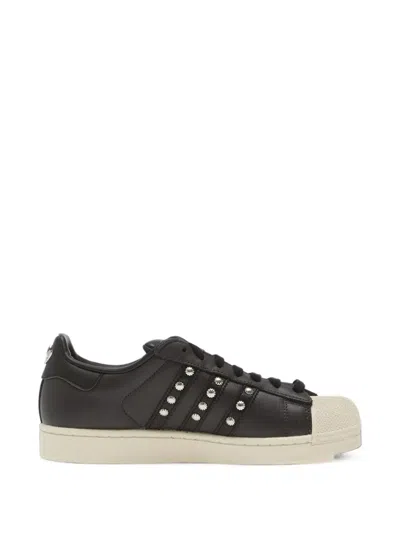 Adidas Originals Superstar Studded Sneakers In Black