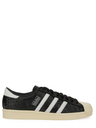 Adidas Originals Superstar Vintage W Man Sneakers Black Size 12 Synthetic Material