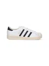 Adidas Originals Superstar Vintage Ostrich-effect Leather Sneakers In White