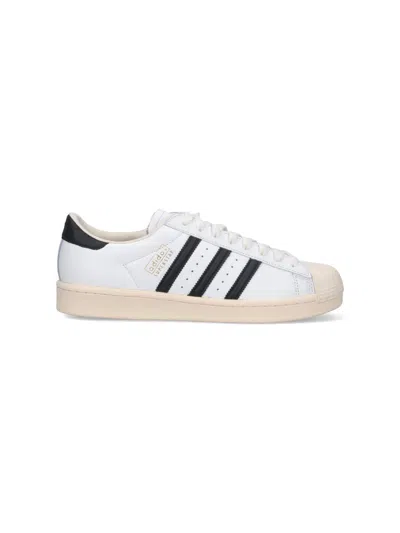 Adidas Originals Superstar Vintage Made In Germany Leather Sneakers In White