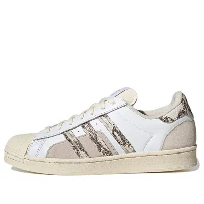 Adidas Originals Superstar 'white Cream Brown' In Multi
