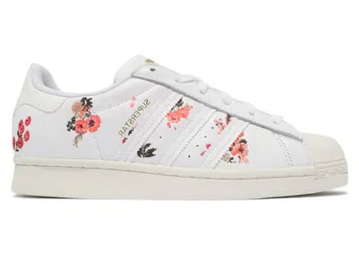 Pre-owned Adidas Originals Superstar White Floral (women's) Sneakers In Cloud White/off White