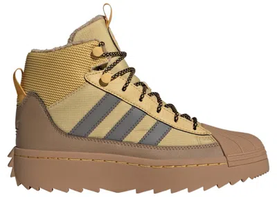Pre-owned Adidas Originals Superstar Winter Trek Sneakers In Oat/charcoal/core Black In Multi