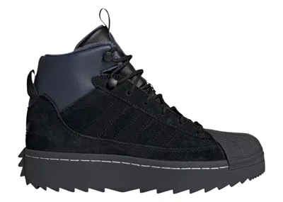 Pre-owned Adidas Originals Superstar Winterized Trek Sneakers In Core Black/carbon