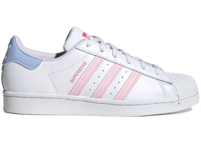 Pre-owned Adidas Originals Superstar (women's) Sneakers In Cloud White/clear Pink/pulse Magenta