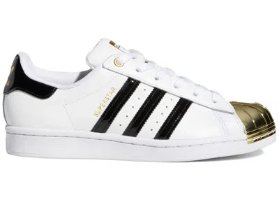Pre-owned Adidas Originals Superstar (women's) Sneakers In Cloud White/core Black/gold Metallic