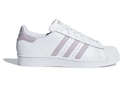 Pre-owned Adidas Originals Superstar (women's) Sneakers In Cloud White/soft Vision/core Black