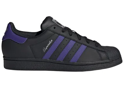 Pre-owned Adidas Originals Superstar (women's) Sneakers In Core Black/energy Ink/silver Metallic In Multi