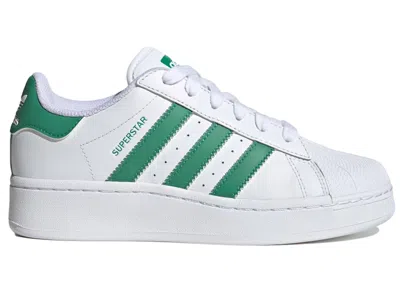 Pre-owned Adidas Originals Superstar Xlg White (women's) Sneakers In Cloud White/semi Court Green