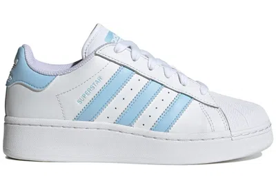Pre-owned Adidas Originals Superstar Xlg (women's) Sneakers In Cloud White/clear Sky Blue