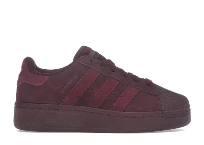 Pre-owned Adidas Originals Superstar Xlg (women's) Sneakers In Maroon/crystal White