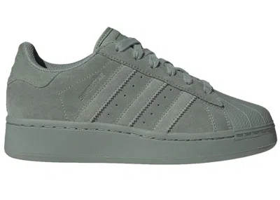Pre-owned Adidas Originals Superstar Xlg (women's) Sneakers In Silver Green/crystal White/green Oxide