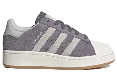 Pre-owned Adidas Originals Superstar Xlg (women's) Sneakers In Trace Grey/grey One/core Black