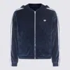 Adidas Originals Chenille Sweatshirt With Iconic Side Stripes In Blue