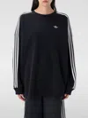 Adidas Originals Three-stripes Sweatshirt In Black