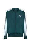 Adidas Originals Sweatshirt With A Stand-up Collar In Green