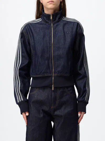 Adidas Originals Firebird Denim Jacket In Multi