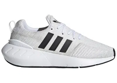 Pre-owned Adidas Originals Swift Run 22 Grey Sneakers In Cloud White/core Black/grey One