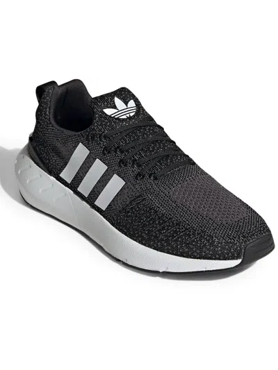 Adidas Originals Swift Run 22 Mens Fitness Workout Running & Training Shoes In Black