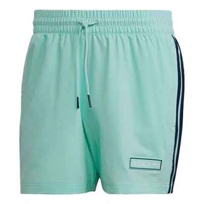 Adidas Originals Swimshort Woven Sports Shorts Mint Green In Green/white