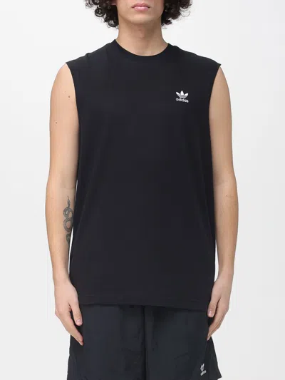Adidas Originals Originals Trefoil Essentials Vest In Black