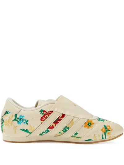 Adidas Originals Taekwondo Floral-embroidered Sneakers In Multi