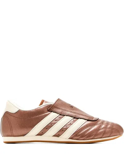 Adidas Originals Taekwondo Leather Sneakers In Brown