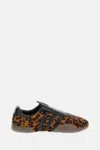 Adidas Originals Taekwondo Mei Leather-trimmed Leopard-print Pony Hair Sneakers