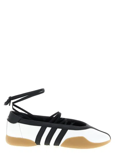 Adidas Originals Taekwondo Mei Ballet Flat Shoes White In Black