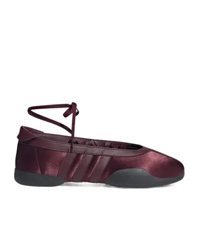 Adidas Originals Taekwondo Mei Ballet Flats In Burgundy
