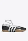 Adidas Originals Womens Adidas Taekwondo Mei Leather Ballet Flats In Black