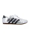Adidas Originals Womens Silver Metallic Core Bla Taekwondo Metallic Leather Low-top Trainers