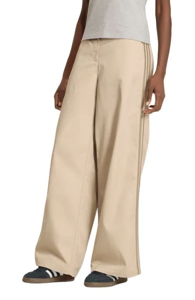 Adidas Originals Tailored 3-stripes Pants In Neutral