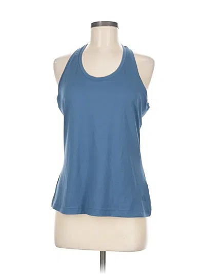 Pre-owned Adidas Originals Tank Top Blue Halter Neckline Tops