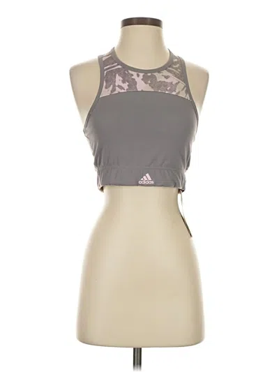Adidas Originals Tank Top Gray Halter Neckline Tops