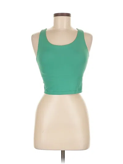 Pre-owned Adidas Originals Tank Top Green Halter Neckline Tops