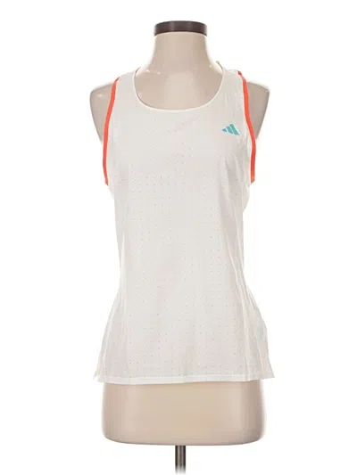 Adidas Originals Tank Top White Halter Neckline Tops