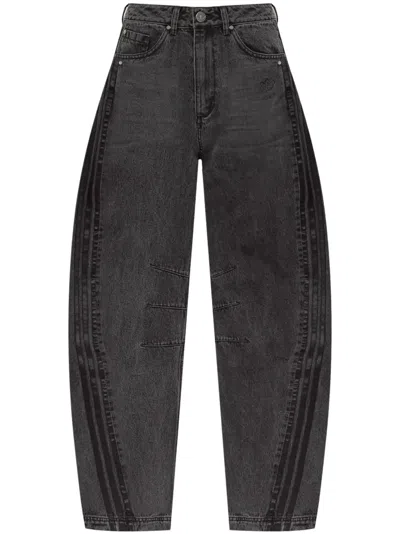 Adidas Originals Tapered-leg Jeans In Black