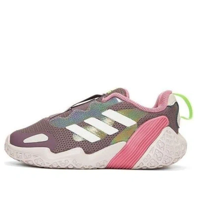 Adidas Originals (td) Adidas 4uture Rnr Ac I Running Shoes Purple/pink/white In Brown
