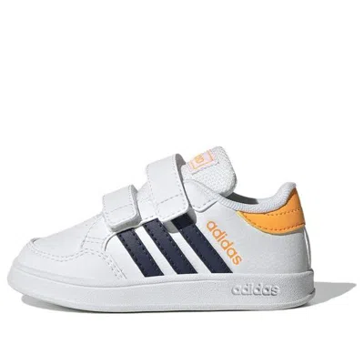 Adidas Originals (td) Adidas Breaknet Shoes 'cloud White Dark Blue Flash Orange' In Multi