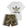 Adidas Originals (td) Adidas Camo Shorts T-shirt Set Asia Sizing 'white' In Multi