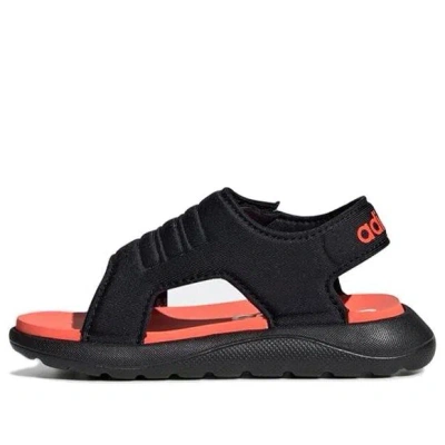 ADIDAS ORIGINALS (TD) ADIDAS COMFORT SANDAL I BLACK RED SANDALS 'BLACK RED'