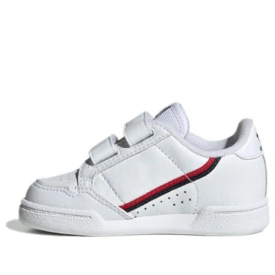 Adidas Originals (td) Adidas Continental 80 Cf I 'scarlet' In White