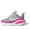 Adidas Originals (td) Adidas Fortarun Elastic Lace Top Strap 'gray Rose Red'