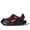 Adidas Originals (td) Adidas Fortaswim I Non-slip Casual Black Red Sandals 'black Red'