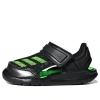 Adidas Originals (td) Adidas Fortaswim I Velcro Casual Black Green Sandals 'black Green'